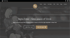 Desktop Screenshot of hellositter.com